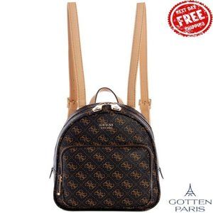 GUESS Rylan Small Backpack Brown Women's Bag